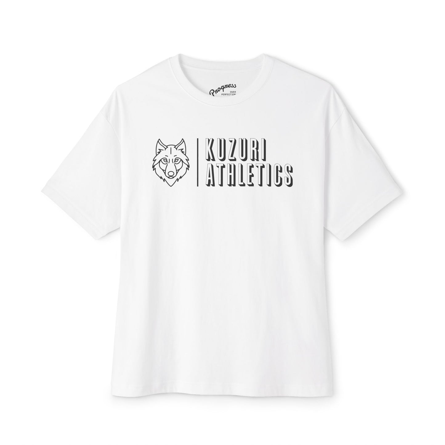 Kuzuri Athletics Unisex Oversized Boxy Tee - WHITE