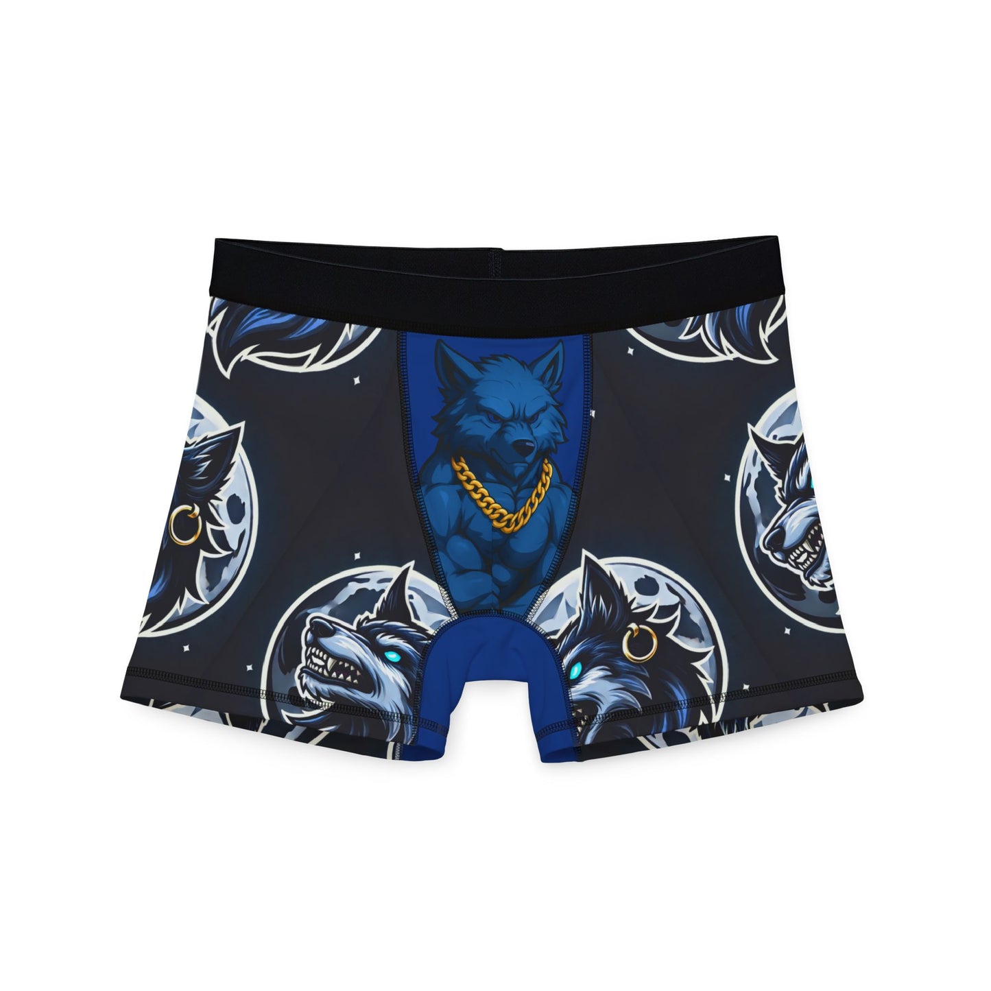 Men's Wolf Print Boxers, Stylish Underwear for Wolf Lovers, Unique Gift for Him, Fun Everyday Wear, Comfortable AOP Boxer Shorts
