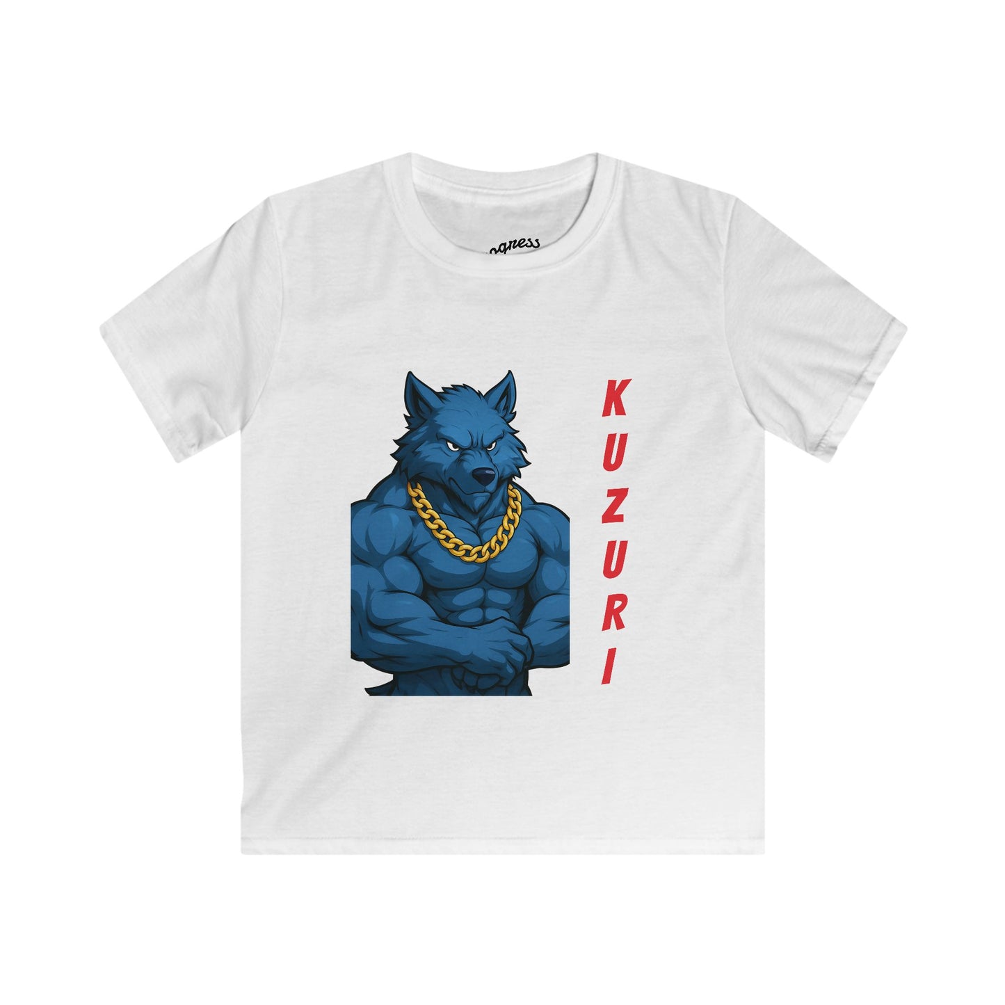 Kuzuri Kids Graphic Tee - Wolf Design Tee,