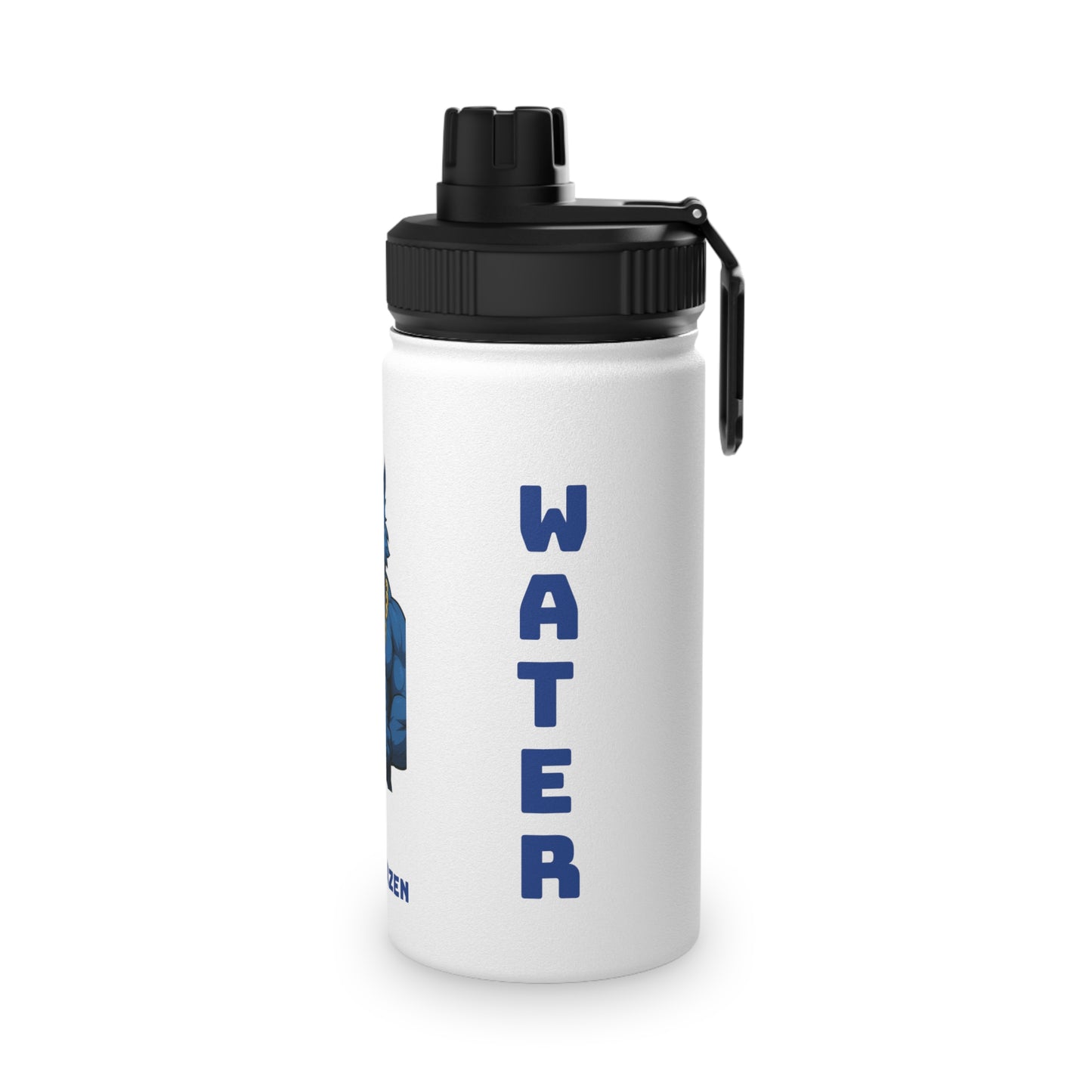 Kuzuri Dozen Stainless Steel Water Bottle — 'Stay Hydrated Squad' Sports Lid 12 oz