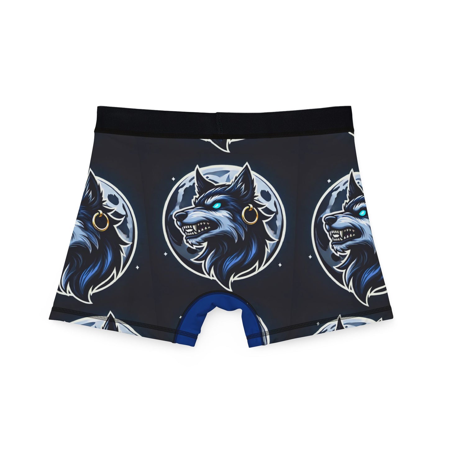 Men's Wolf Print Boxers, Stylish Underwear for Wolf Lovers, Unique Gift for Him, Fun Everyday Wear, Comfortable AOP Boxer Shorts
